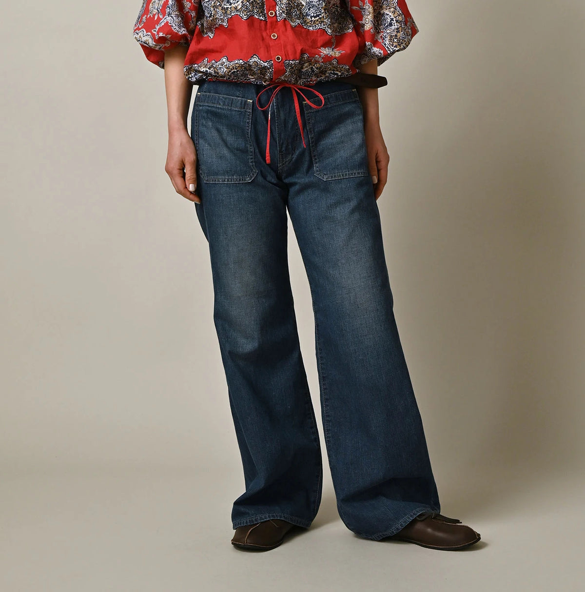 45R Mugihiko Denim Pippe Bachihime Zyu