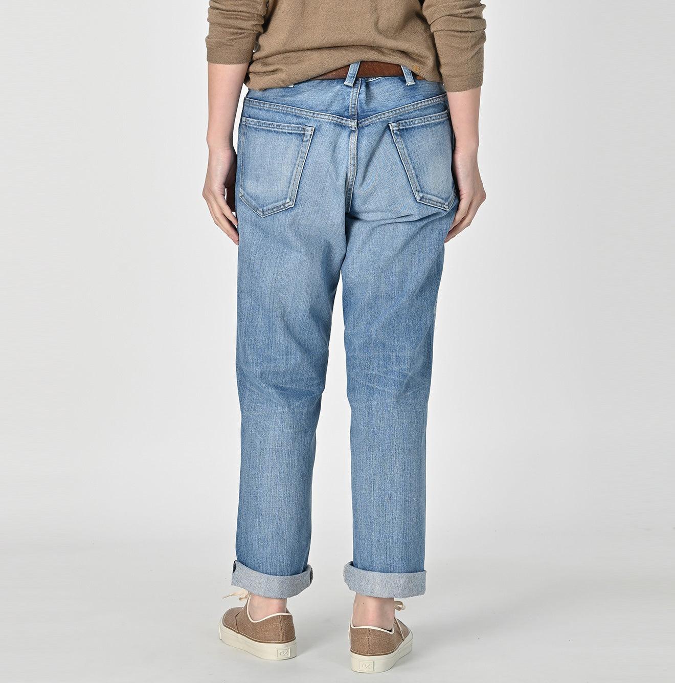 organic wide cropped jeans | mounten