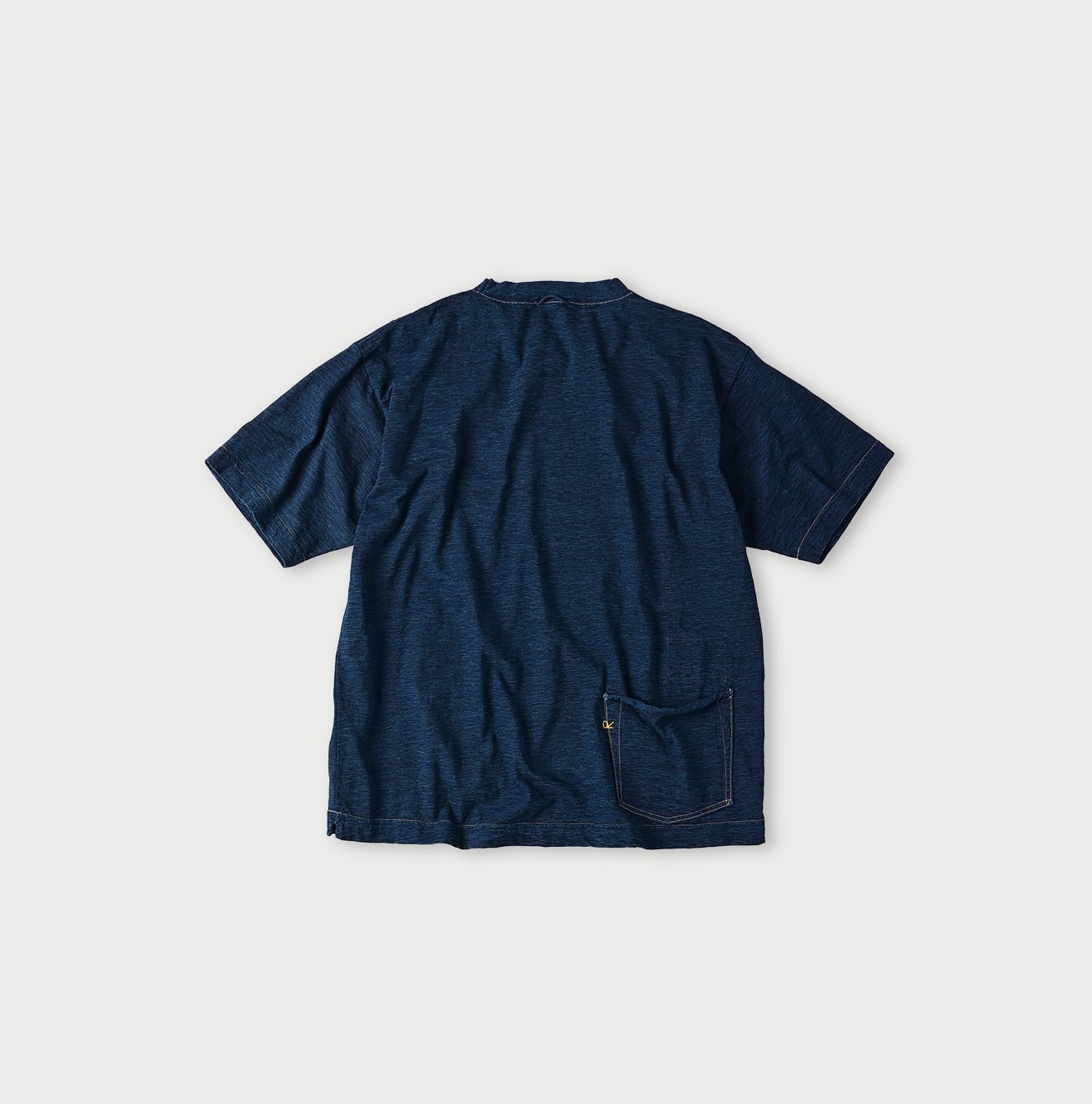 45R 藍染　ティーシャツ　フラミンゴ　S Indigo Ocean 908 Short Sleeve T-shirt – 45R GLOBAL