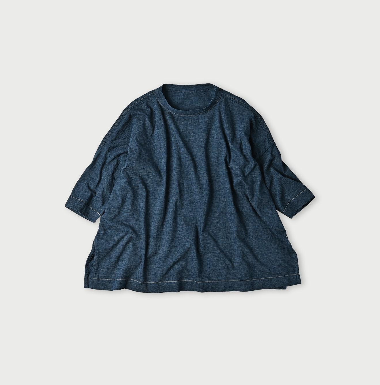 Indigo Big Slit T-shirt - 45R by 45rpm studio