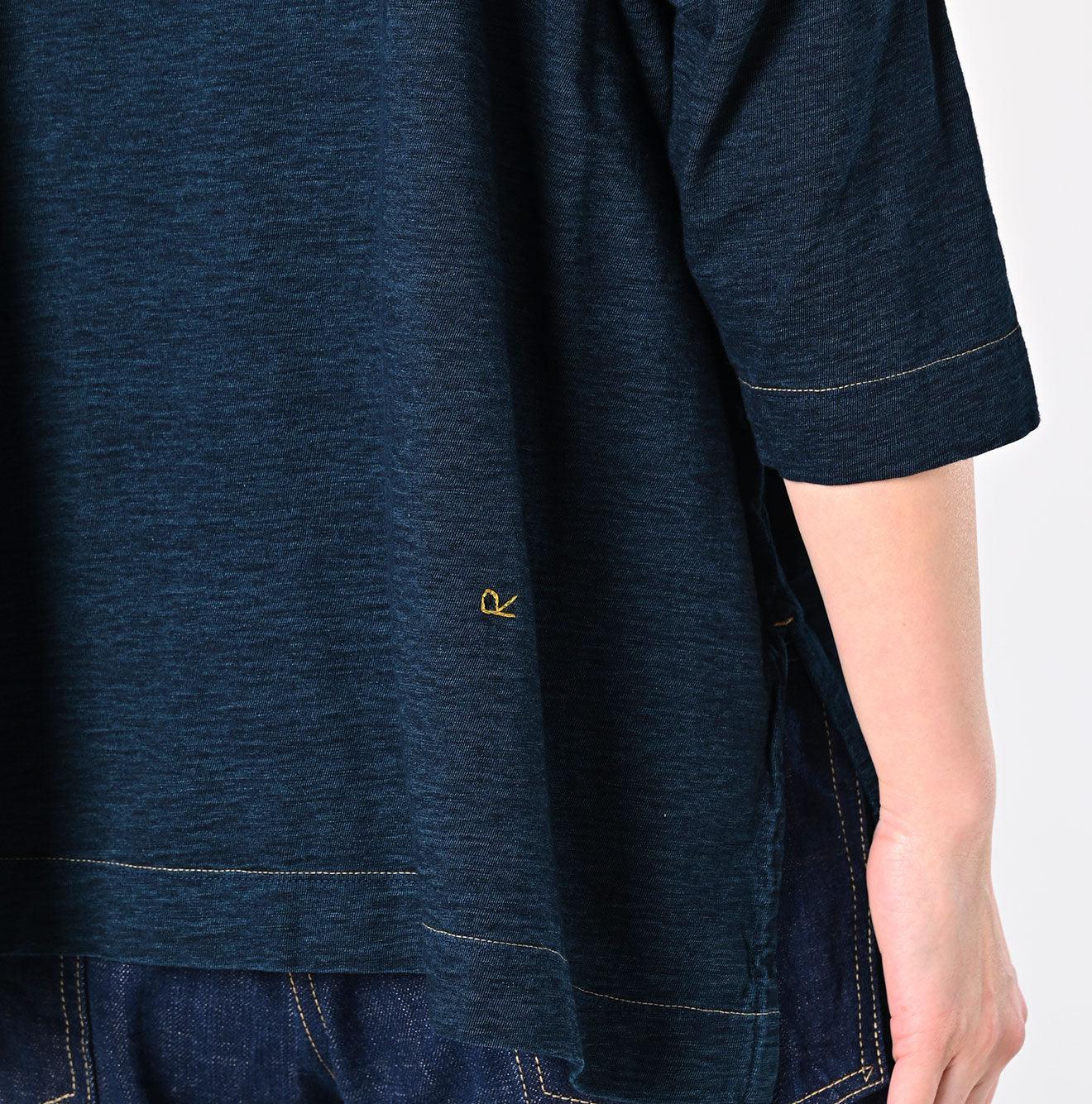 Indigo Big Slit T-shirt - 45R by 45rpm studio