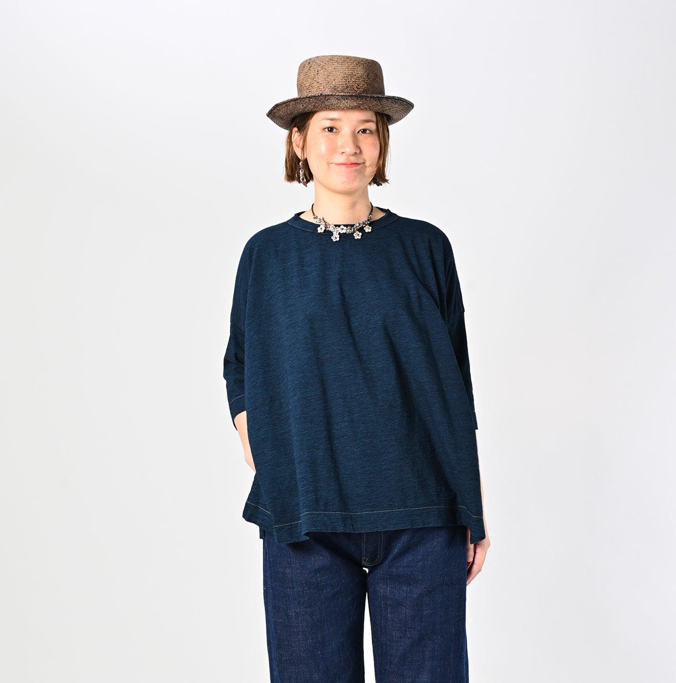 Indigo Big Slit T-shirt - 45R by 45rpm studio