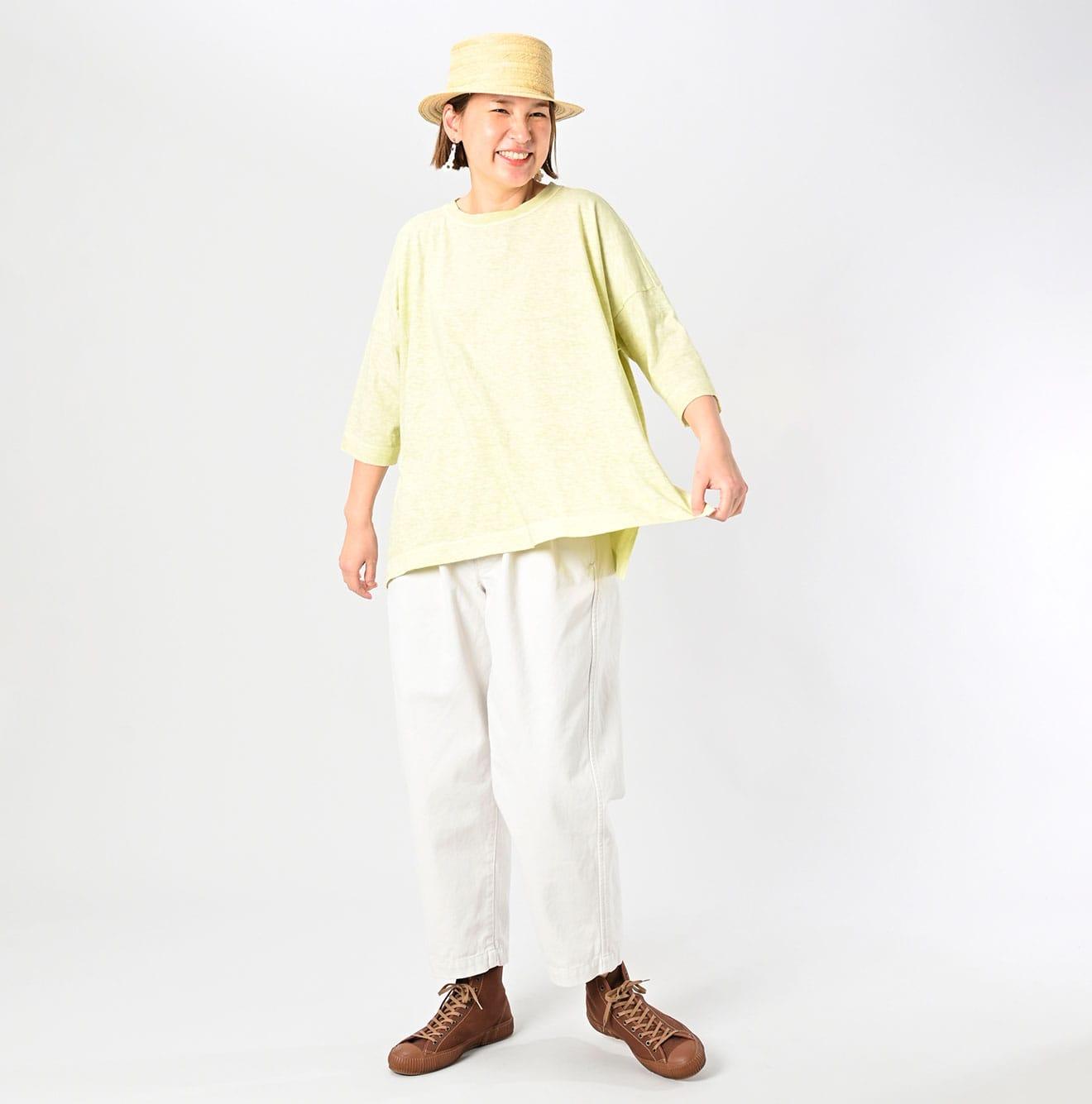 Botanical Dyed Big Slit T-shirt – 45R GLOBAL