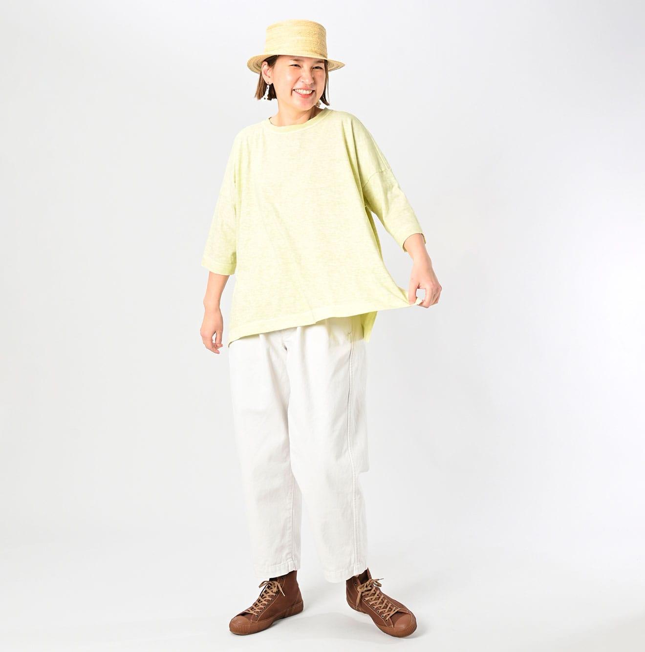 Botanical Dyed Big Slit T-shirt - 45R by 45rpm studio