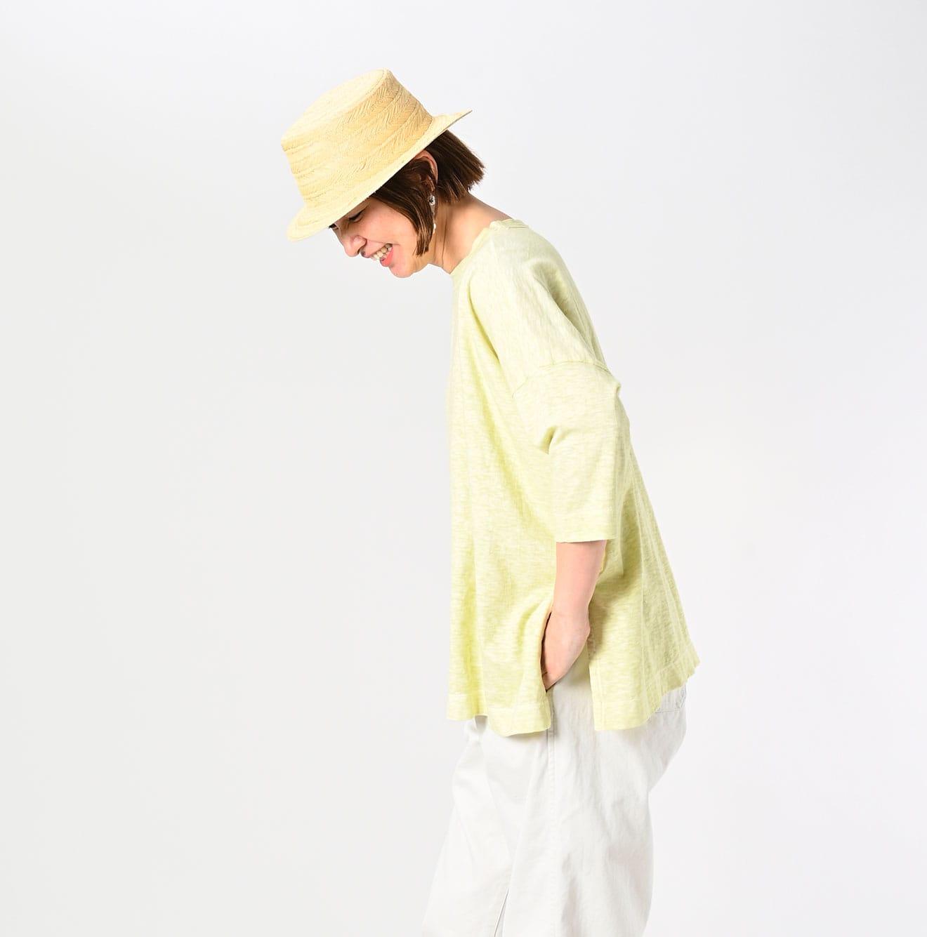 Botanical Dyed Big Slit T-shirt - 45R by 45rpm studio