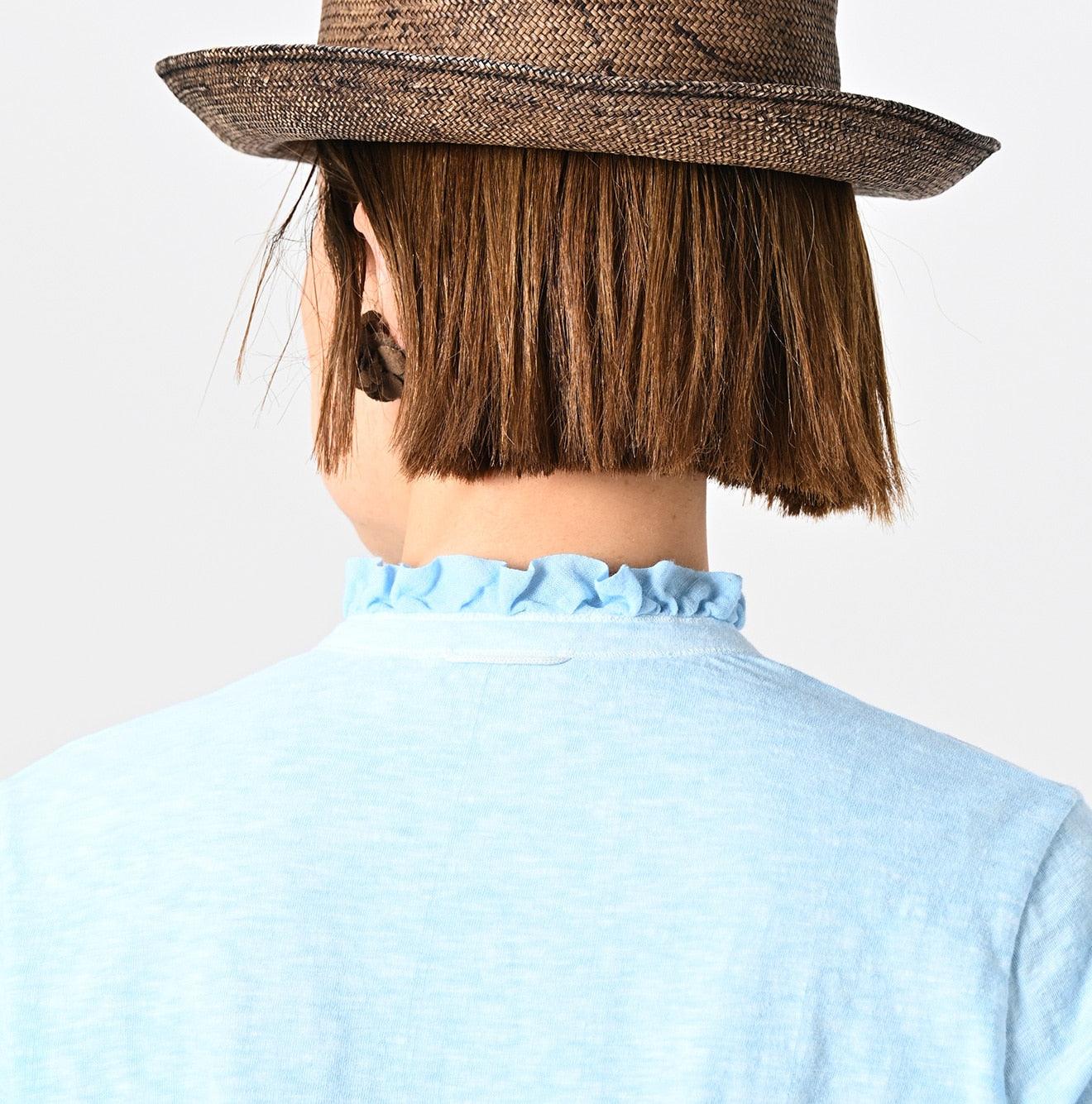 Botanical Dyed Frilled Square Henley - 45R by 45rpm studio - Image 9