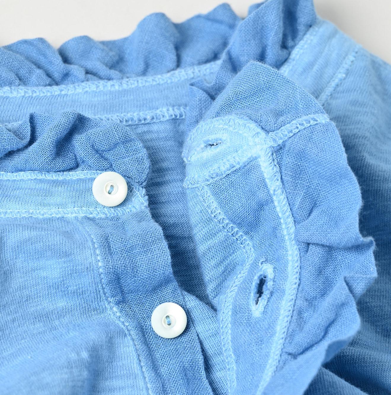 Botanical Dyed Frilled Square Henley - 45R by 45rpm studio - Image 11