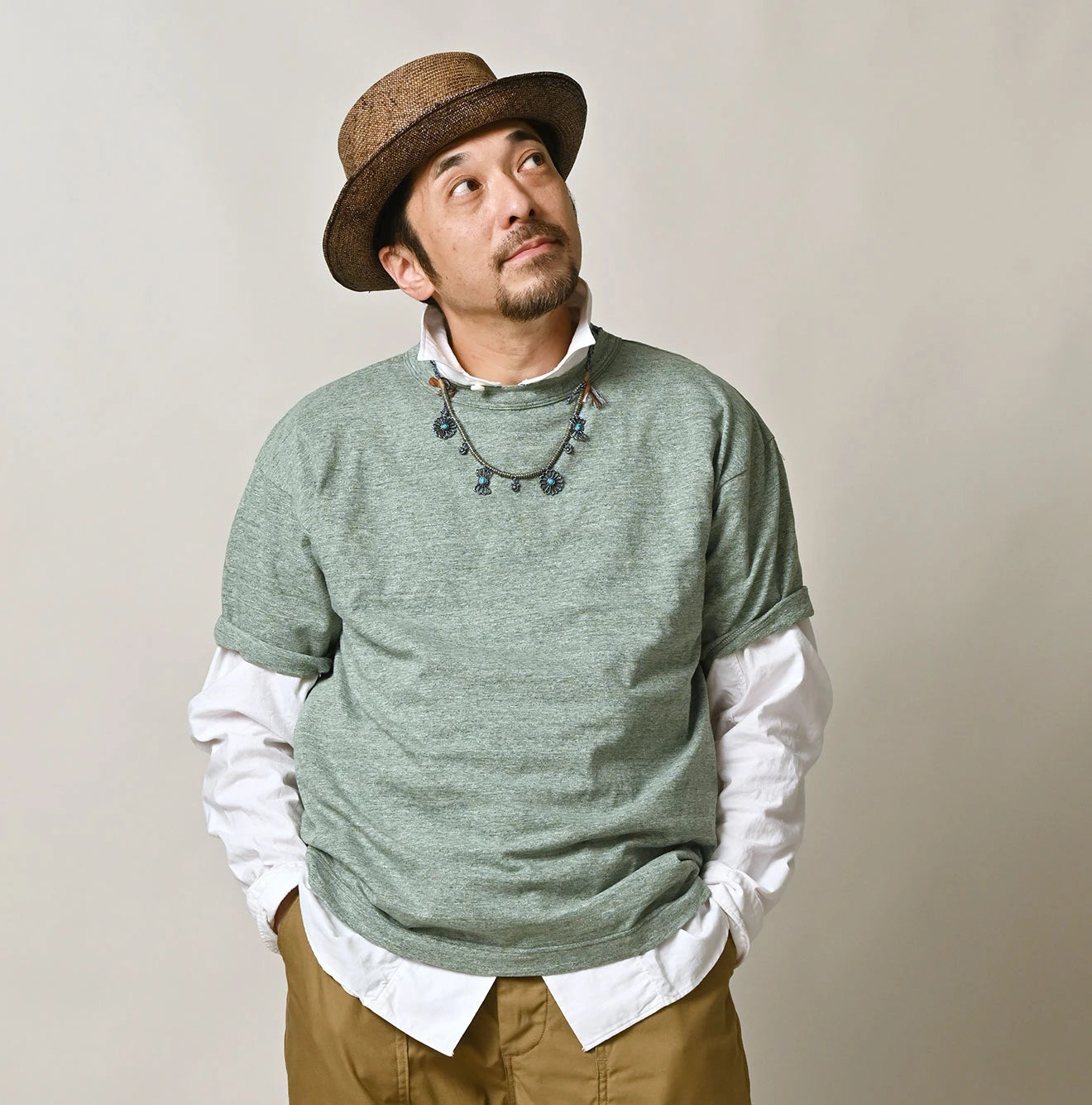 45R 45 Star 908 Short Sleeve T-shirt (Top-Dyed) - Image 9