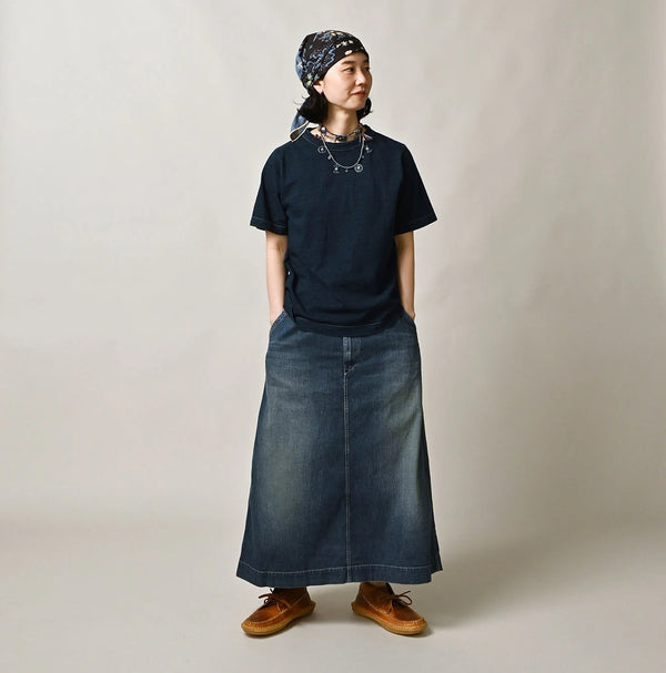 45R Indigo 45 Star 908 Short Sleeve T-shirt Distressed