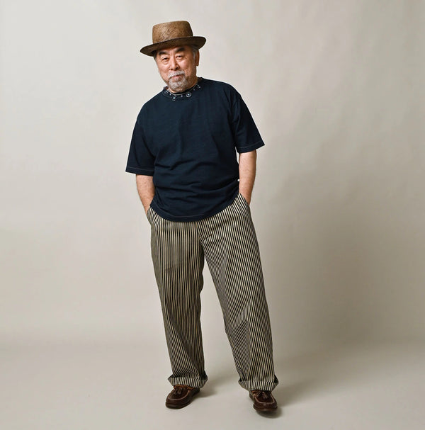 45R Indigo 45 Star 908 Short Sleeve T-shirt Distressed