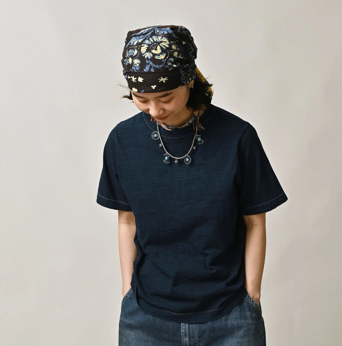 45R、ハワイアンインディゴタンクトップ Indigo 45 Star 908 Short Sleeve T-shirt Distressed | 45R Official