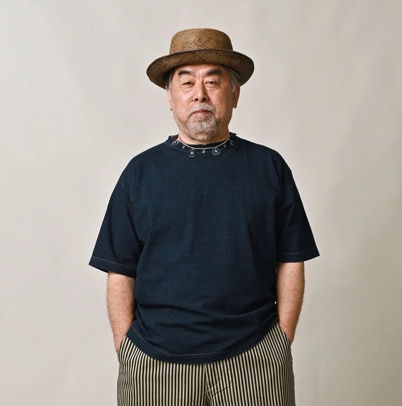 45R Indigo 45 Star 908 Short Sleeve T-shirt Distressed - Image 6