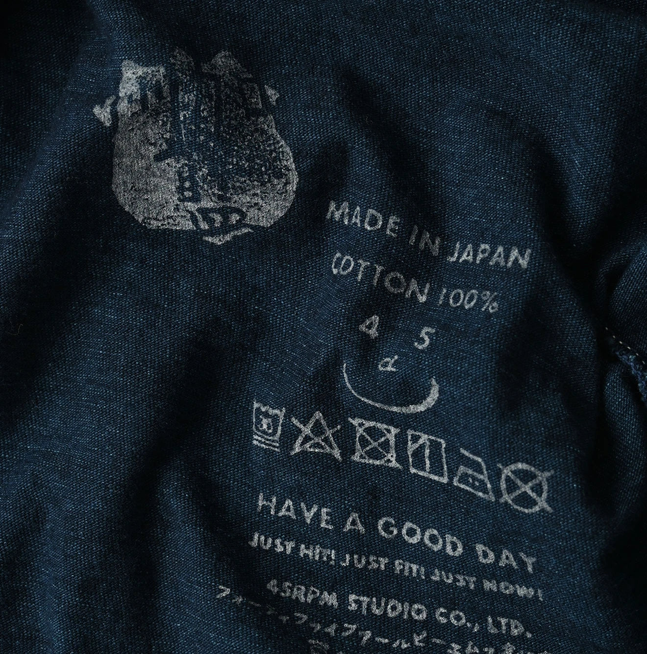 45R、ハワイアンインディゴタンクトップ Indigo 45 Star 908 Short Sleeve T-shirt Distressed | 45R Official
