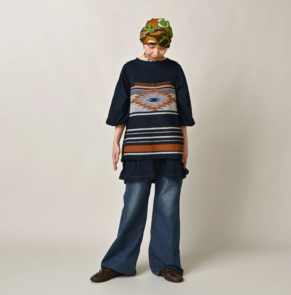 45R Indigo Ocean 908 Short Sleeve T-Shirt (Distressed Size 9.8)