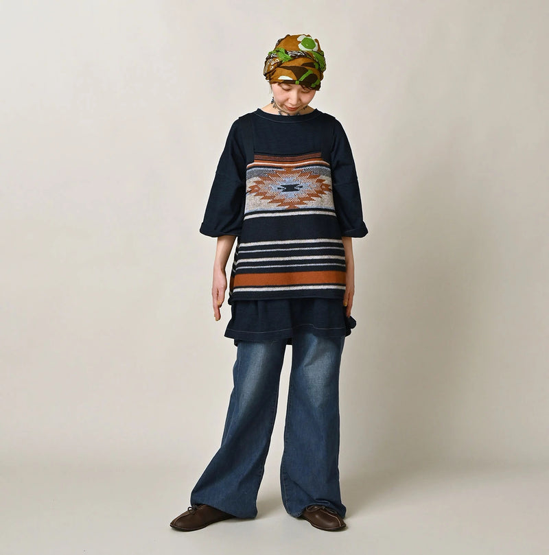 45R Indigo Ocean 908 Short Sleeve T-Shirt (Distressed Size 9.8) - Image 2