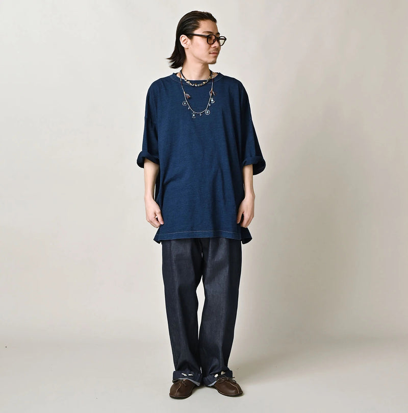 45R Indigo Ocean 908 Short Sleeve T-Shirt (Distressed Size 9.8) - Image 3