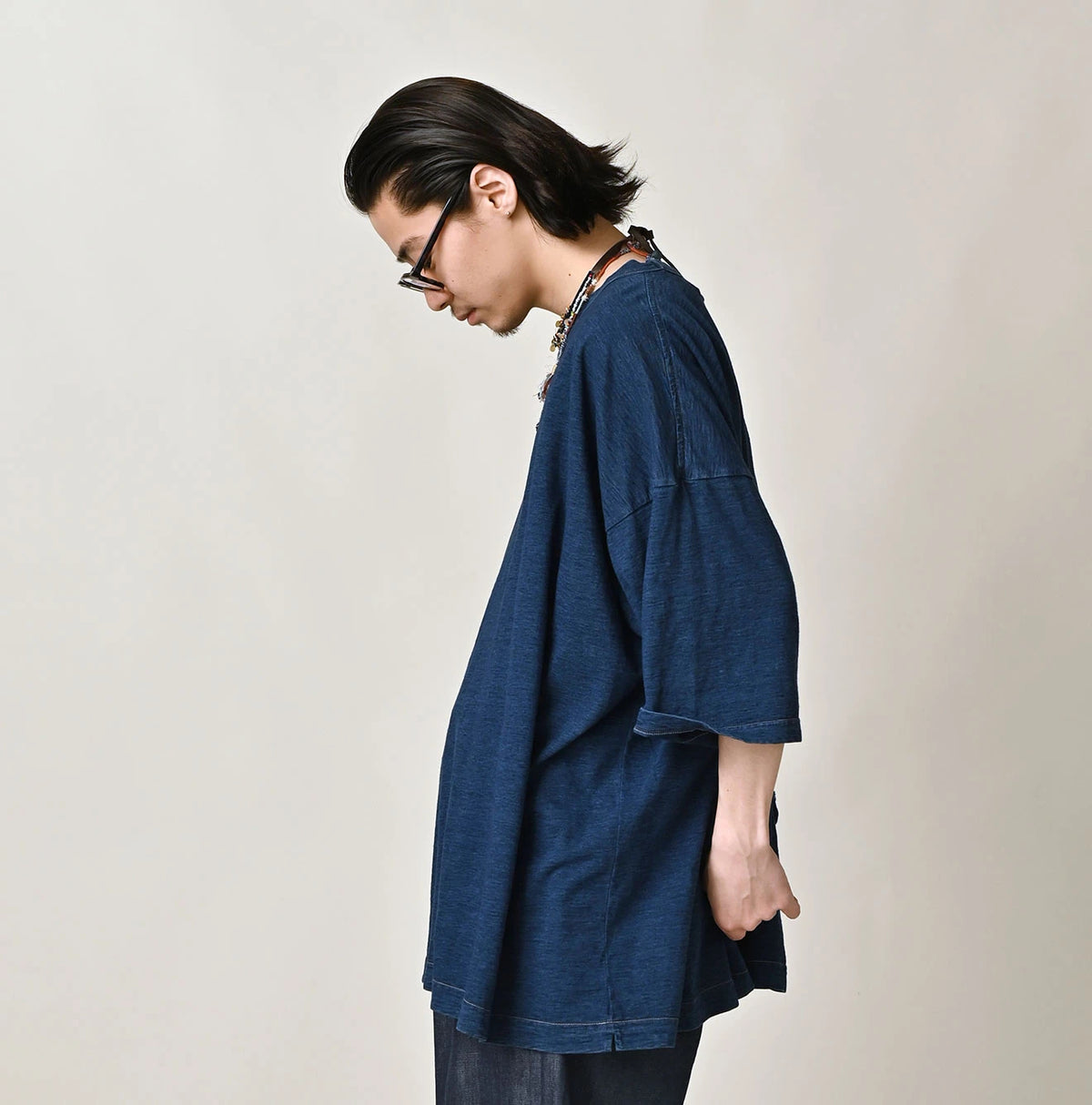 45R Indigo Ocean 908 Short Sleeve T-Shirt (Distressed Size 9.8)