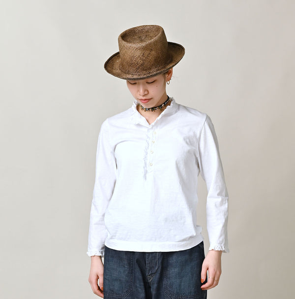 45R Frilled Square Henley