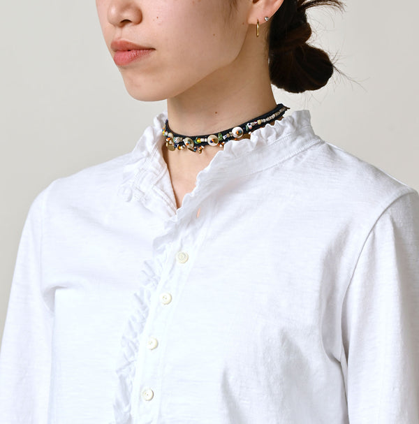 45R Frilled Square Henley