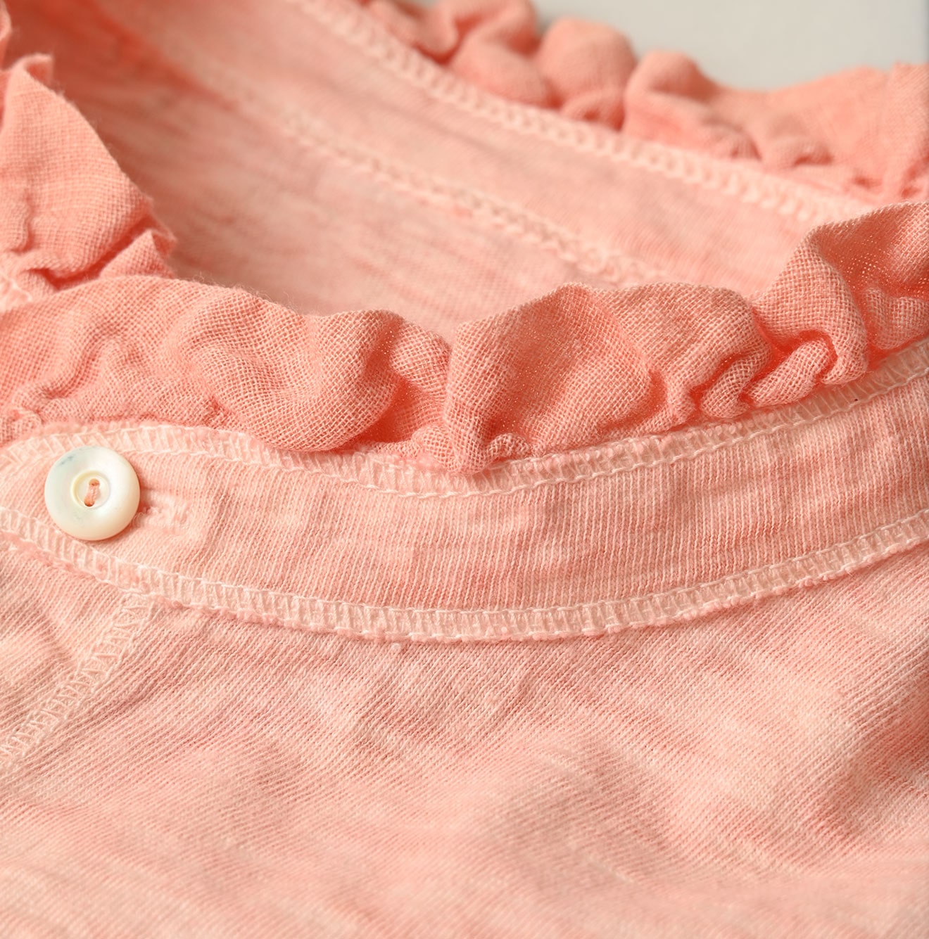 45R Frilled Square Henley (Botanical-dyed) - Image 12