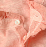 45R Frilled Square Henley (Botanical-dyed)