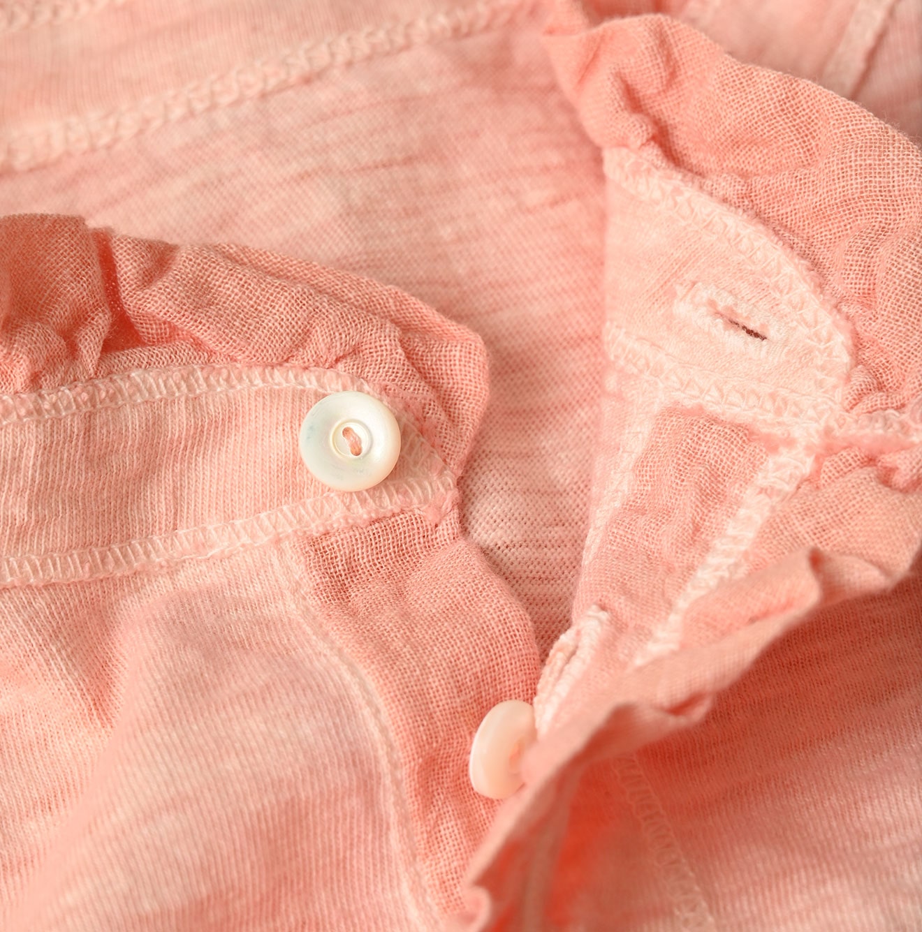 45R Frilled Square Henley (Botanical-dyed) - Image 13