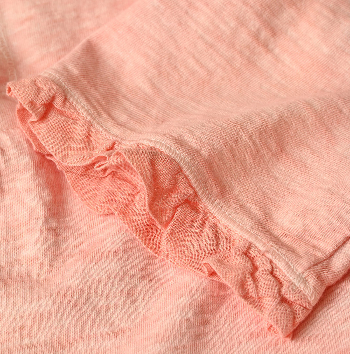 45R Frilled Square Henley (Botanical-dyed)