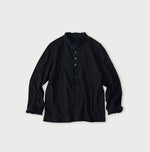 45R Indigo Frilled Square Henley