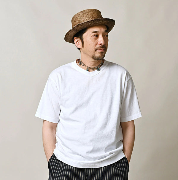 45R V-Neck 908 T-shirt (White)