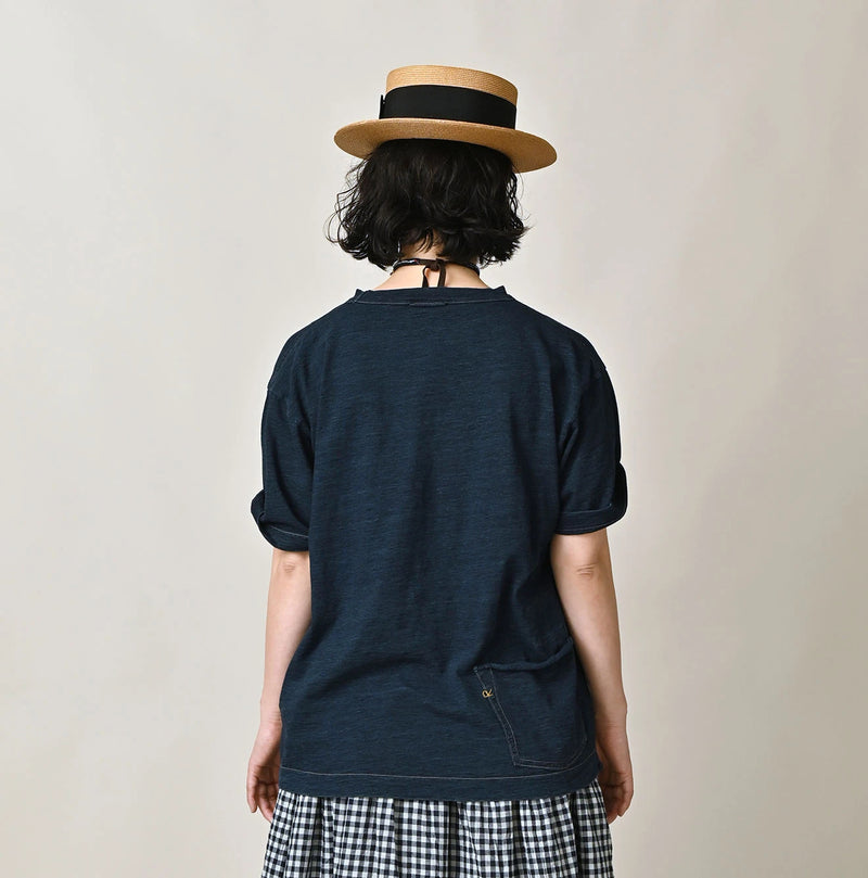 45R Indigo Ocean 908 Short Sleeve T-Shirt (Distressed) - Image 8