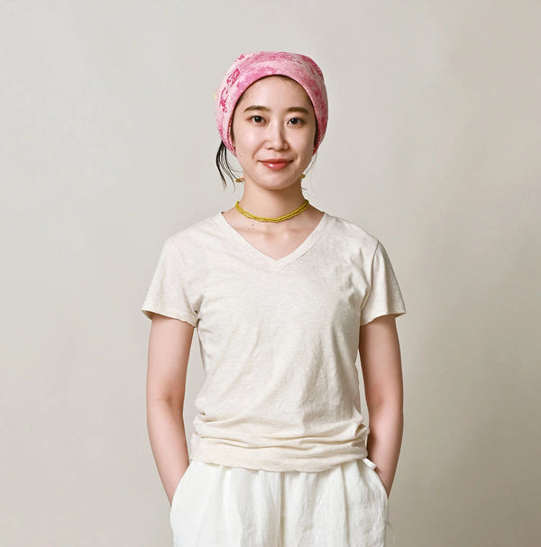 45R Tenjiku Chibi V-Neck T-shirt (Top-Dyed)