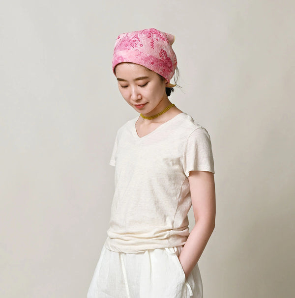 45R Tenjiku Chibi V-Neck T-shirt (Top-Dyed)