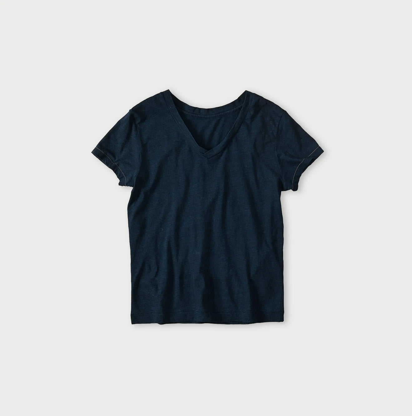 45R Indigo Tenjiku Chibi V-Neck T-shirt - Image 1