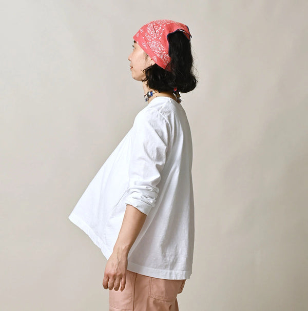 45R Tenjiku Flare T-shirt (White)