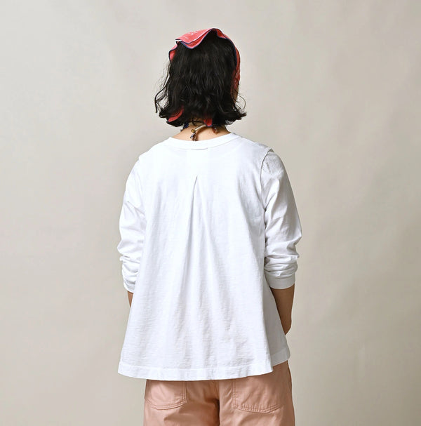 45R Tenjiku Flare T-shirt (White)