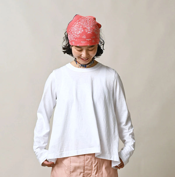 45R Tenjiku Flare T-shirt (White)