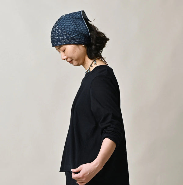 45R Indigo Tenjiku Flare T-shirt Distressed