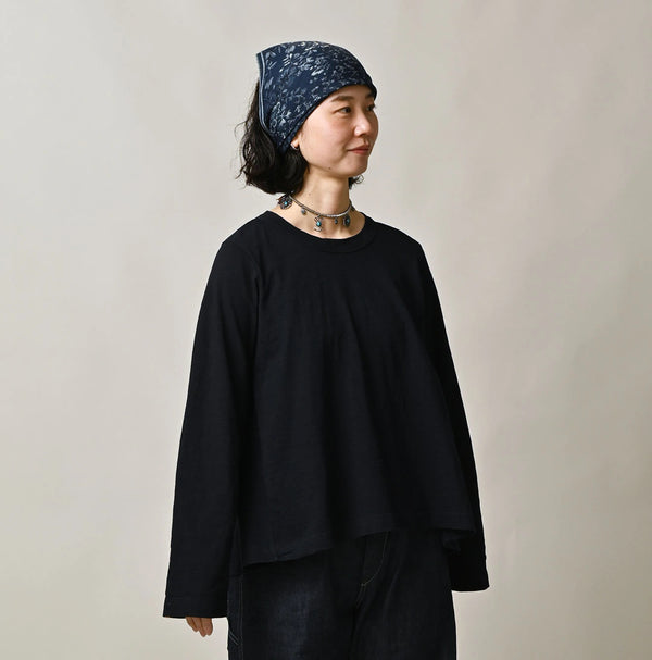 45R Indigo Tenjiku Flare T-shirt Distressed