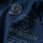 45R Indigo Tenjiku Flare T-shirt Distressed