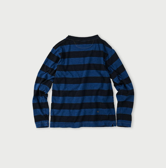 Indigo Stripe 908 45 Star T-shirt (Size 0) - 45R by 45rpm studio