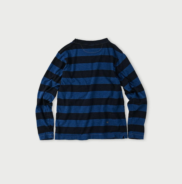 Indigo Stripe 908 45 Star T-shirt (Size 0) - 45R by 45rpm studio