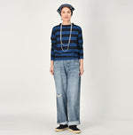 Indigo Stripe 908 45 Star T-shirt (Size 0) - 45R by 45rpm studio
