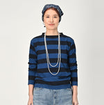 Indigo Stripe 908 45 Star T-shirt (Size 0) - 45R by 45rpm studio