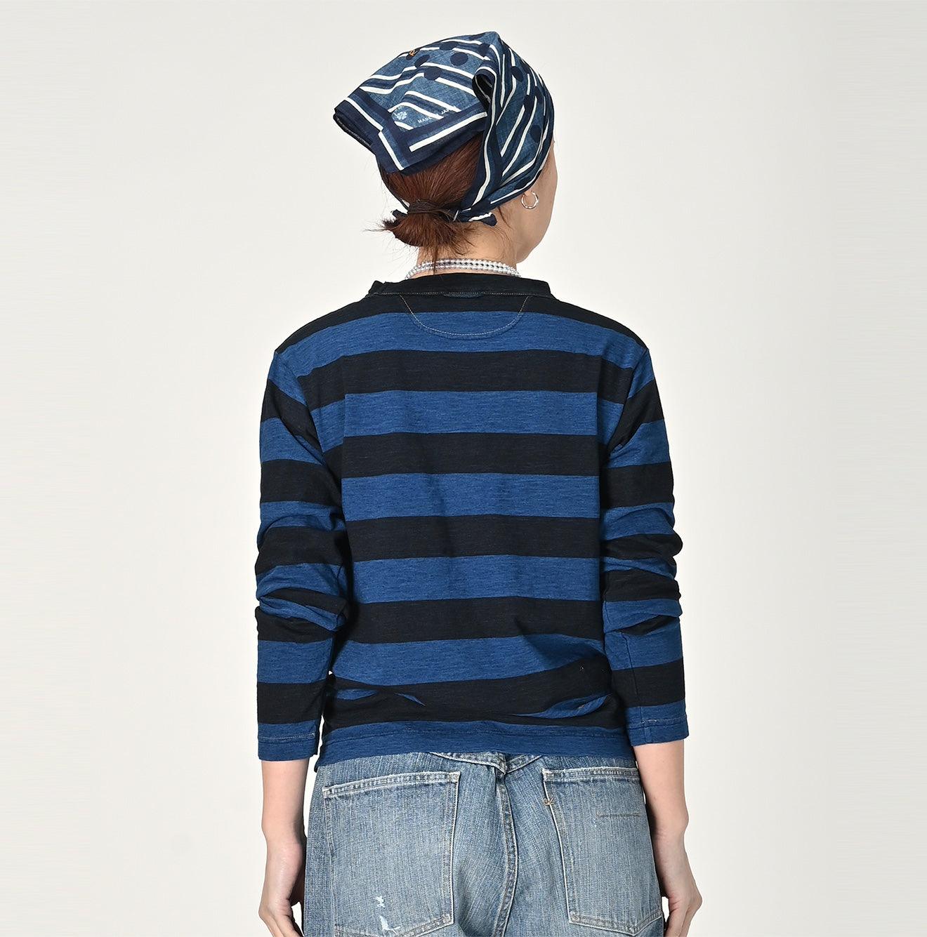 Indigo Stripe 908 45 Star T-shirt (Size 0) - 45R by 45rpm studio - Image 6