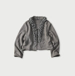 45R Dekoboko Knit-sewn Frilled Bolero
