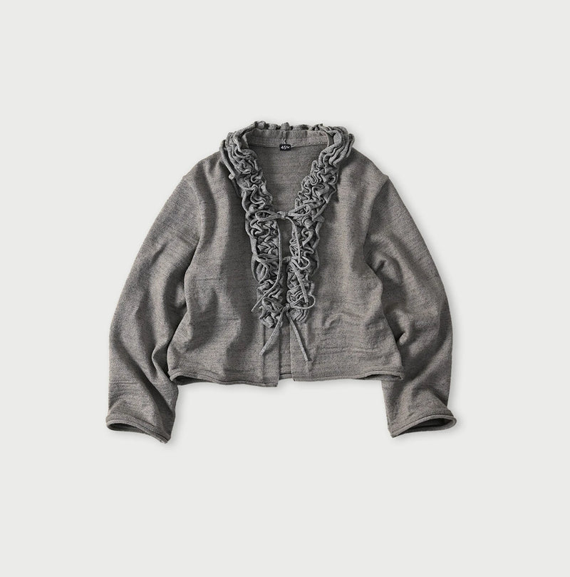 45R Dekoboko Knit-sewn Frilled Bolero - Image 2