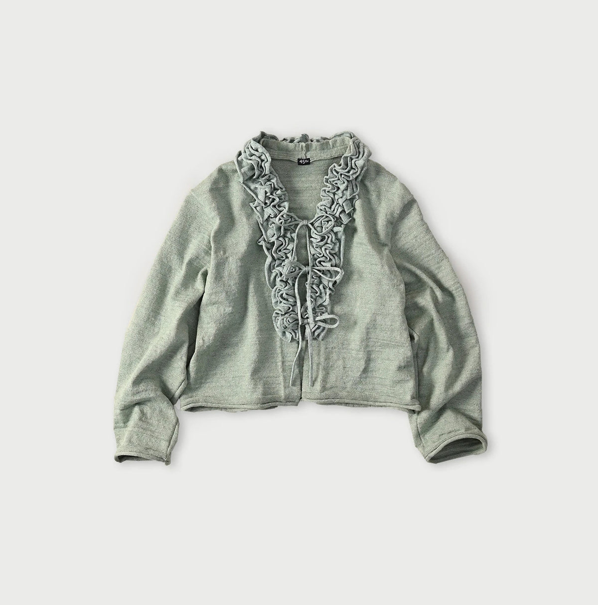 45R Dekoboko Knit-sewn Frilled Bolero