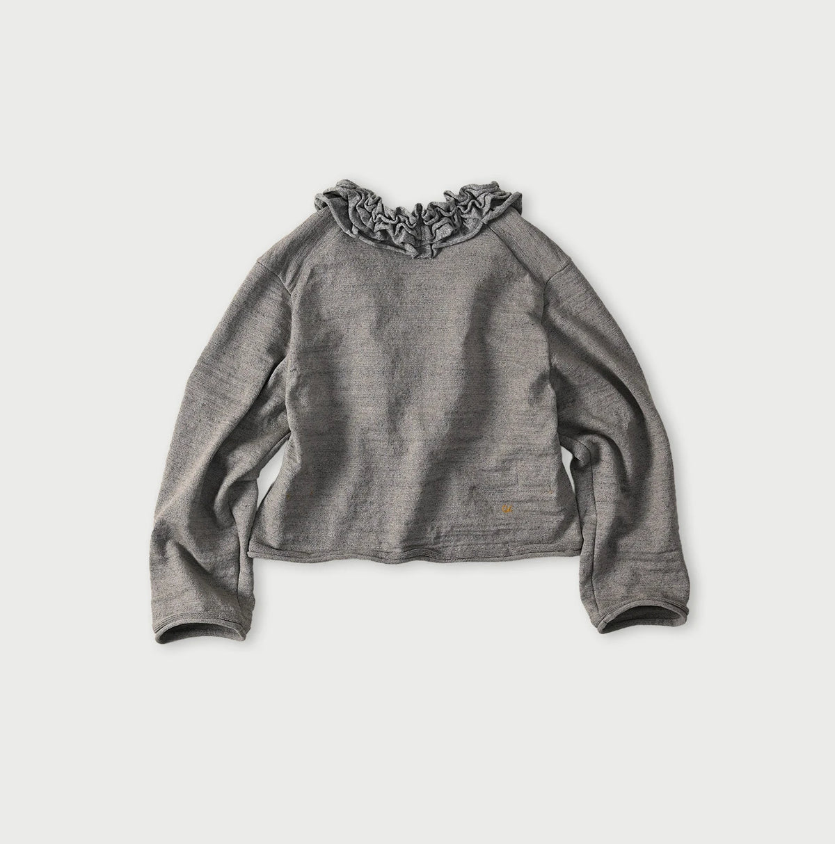 45R Dekoboko Knit-sewn Frilled Bolero