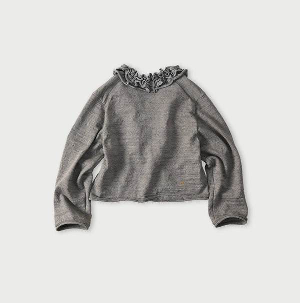 45R Dekoboko Knit-sewn Frilled Bolero