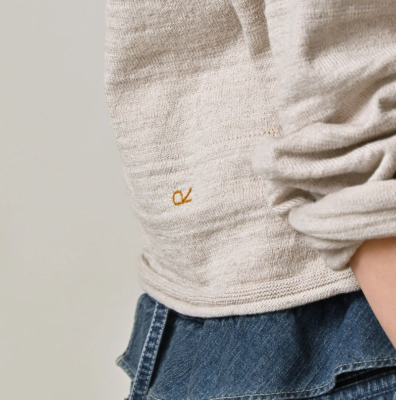 45R Dekoboko Knit-sewn Frilled Bolero - Image 13